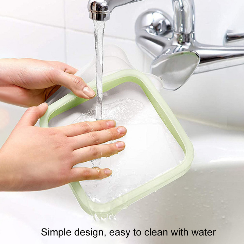 Prijenosna kutija za tost za sendviče Silikon za višekratnu upotrebu za djecu Školsko putovanje Ručak Bento Posuđe za službenike blagajne