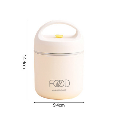 304 nerūdijančio plieno vakuuminė terminė priešpiečių dėžutė, izoliuotas priešpiečių maišelis, maisto šildytuvas, sriubos puodelis, termosas, Bento dėžutė studentams