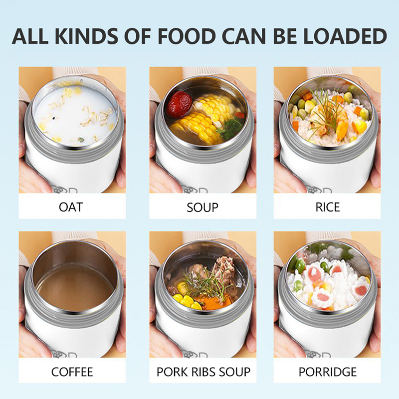 304 nerūdijančio plieno vakuuminė terminė priešpiečių dėžutė, izoliuotas priešpiečių maišelis, maisto šildytuvas, sriubos puodelis, termosas, Bento dėžutė studentams