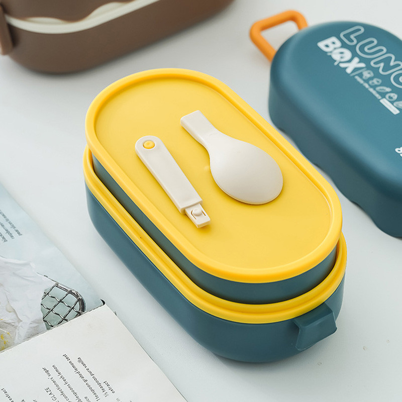 Cutie de prânz bento pentru alimente ambalate recipient de pregătire a mesei depozitare copii școlari tupper oală ermetică Garant din plastic acoperit copii