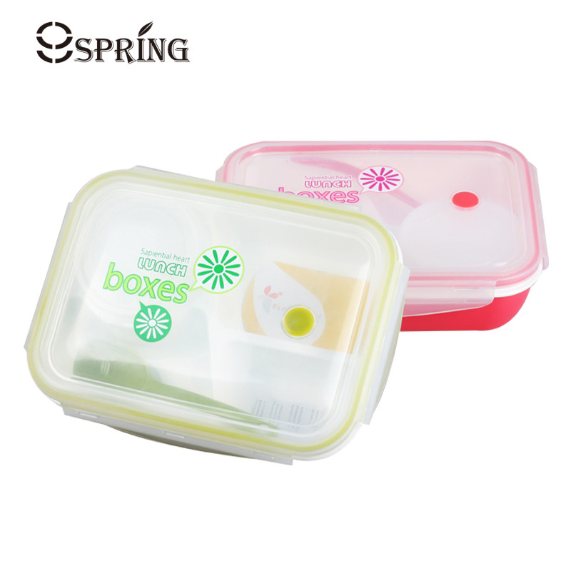 Plastična Bento kutija za ručak Kutija za ručak u mikrovalnoj pećnici sa zdjelom za juhu Prijenosne posude za hranu Kutije za pohranu Dječja kutija za ručak Školski piknik