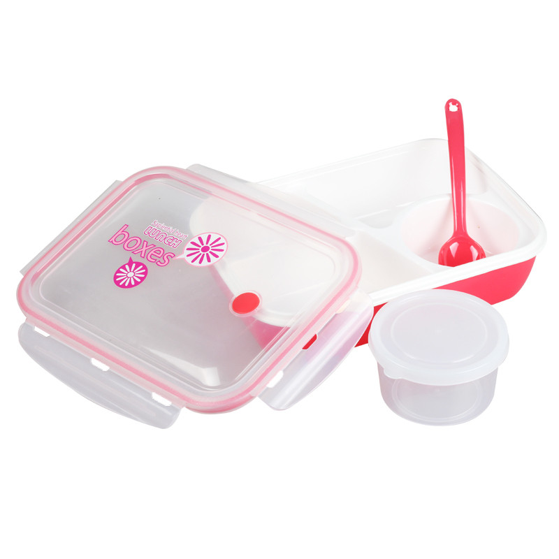 Plastična Bento kutija za ručak Kutija za ručak u mikrovalnoj pećnici sa zdjelom za juhu Prijenosne posude za hranu Kutije za pohranu Dječja kutija za ručak Školski piknik