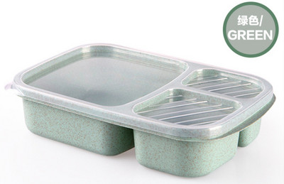 Kutija za ručak Pšenična slama Posuđe za jelo Posuda za pohranu hrane Djeca Djeca Škola Ured Prijenosna Bento kutija Torba za ručak Mikrovalna pećnica