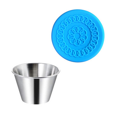 Δοχείο dressing σαλάτας με καπάκια επαναχρησιμοποιήσιμα φλιτζάνια σάλτσας Δοχεία στεγανά καπάκια σιλικόνης για μεσημεριανό Bento Box Ταξίδι για πικνίκ