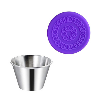 Δοχείο dressing σαλάτας με καπάκια επαναχρησιμοποιήσιμα φλιτζάνια σάλτσας Δοχεία στεγανά καπάκια σιλικόνης για μεσημεριανό Bento Box Ταξίδι για πικνίκ