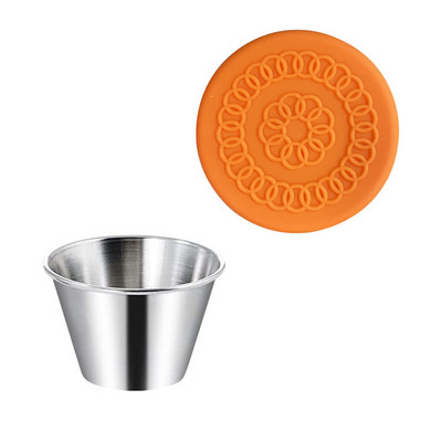 Δοχείο dressing σαλάτας με καπάκια επαναχρησιμοποιήσιμα φλιτζάνια σάλτσας Δοχεία στεγανά καπάκια σιλικόνης για μεσημεριανό Bento Box Ταξίδι για πικνίκ