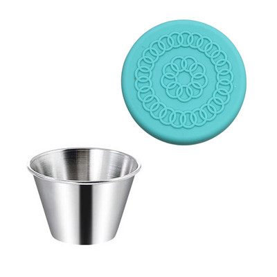 Δοχείο dressing σαλάτας με καπάκια επαναχρησιμοποιήσιμα φλιτζάνια σάλτσας Δοχεία στεγανά καπάκια σιλικόνης για μεσημεριανό Bento Box Ταξίδι για πικνίκ