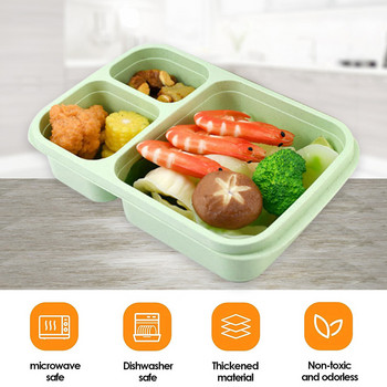 Φορητό Bento Box Τσάντα μεσημεριανού γεύματος Σχολικό Γραφείο Φούρνος μικροκυμάτων Κουτί μεσημεριανού γεύματος Κουτί αποθήκευσης τροφίμων Δοχείο σερβίτσιο από άχυρο σίτου για παιδιά ενήλικες