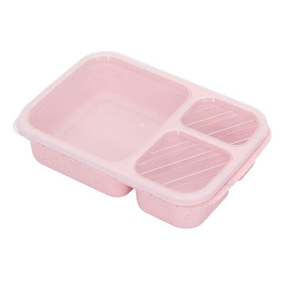 Prijenosna Bento kutija, torba za ručak, školski ured, mikrovalna kutija za ručak, kutija za pohranu hrane, posuda za jelo od pšenične slame za djecu i odrasle