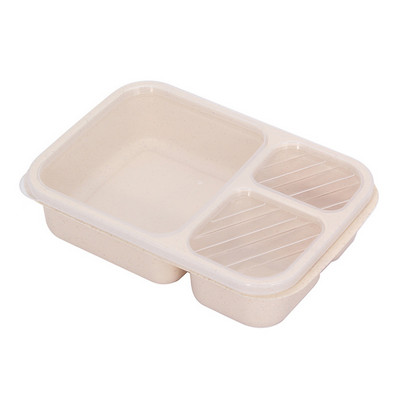 Prijenosna Bento kutija, torba za ručak, školski ured, mikrovalna kutija za ručak, kutija za pohranu hrane, posuda za jelo od pšenične slame za djecu i odrasle