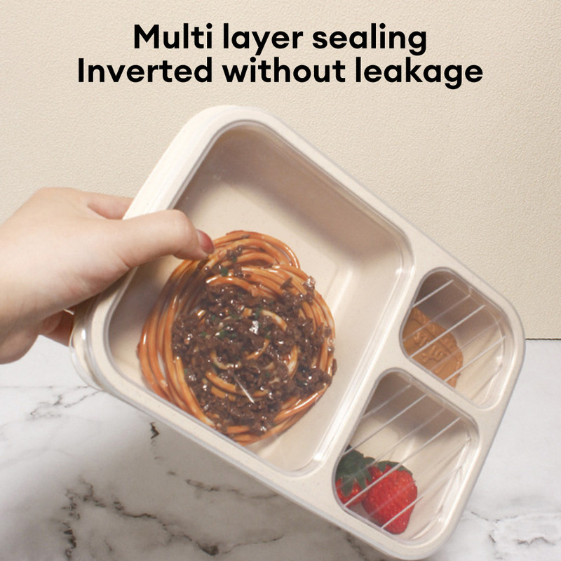 Prijenosna Bento kutija, torba za ručak, školski ured, mikrovalna kutija za ručak, kutija za pohranu hrane, posuda za jelo od pšenične slame za djecu i odrasle