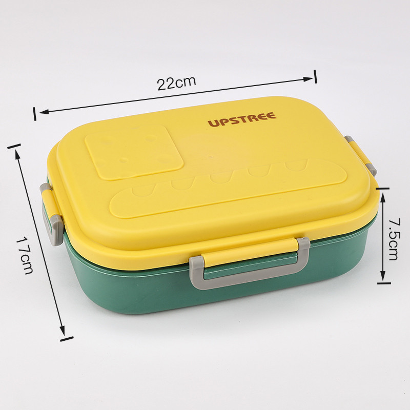 Kawaii nerūdijančio plieno priešpiečių dėžutės nešiojamos grotelės Bento dėžutės saldainių spalvos Studentų mokyklos biuras sveiko maisto laikymo indai