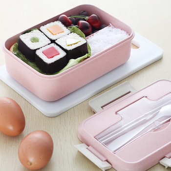Кутия за обяд за ученически и детски микровълнови фурни 3-слойна посуда Отделна кутия за обяд Офис Контейнер за микровълнова кутия за бързо хранене