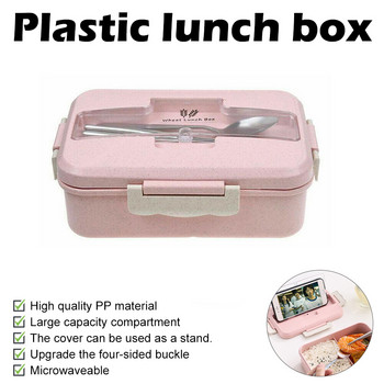 Кутия за обяд за ученически и детски микровълнови фурни 3-слойна посуда Отделна кутия за обяд Офис Контейнер за микровълнова кутия за бързо хранене