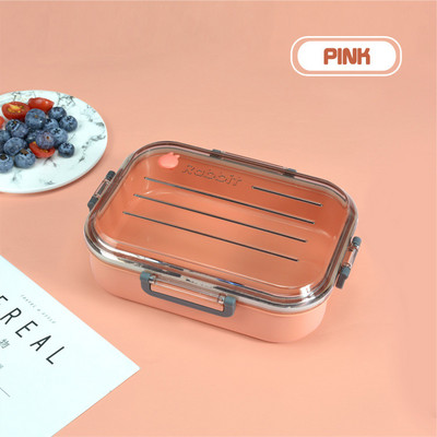 Izoliuota priešpiečių dėžutė nerūdijančio plieno mokinių mokyklinė dėžutė pietų stalo reikmenys Bento maisto talpyklos laikymo pusryčių dėžutės išvežimas