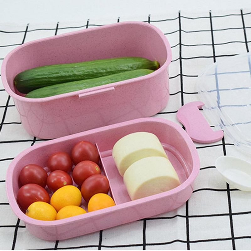 Ekologiškas pietų konteineris Lengvai valomas pietų dėžutė BPA nemokamas maisto saugojimas studentų bendrabučio biuro darbuotojo pietų dėžutė