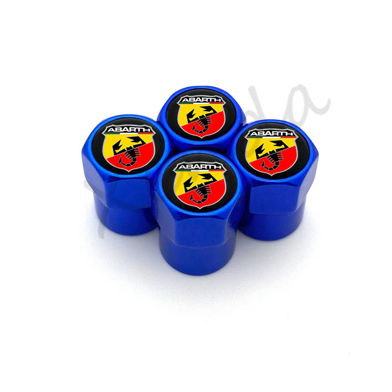 4Pcs Automobilske kotače Guma Kapice ventila Čepovi poklopca zraka gume za Fiat Punto Abarth 500 Stilo Ducato Palio Bravo Doblo Dodaci
