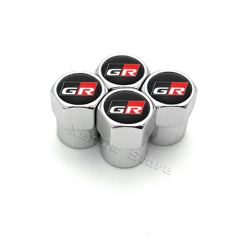 4 tk auto ratta rehvi klapi korgid õhuvars Toyota GR Sport Gazoo Racing Yaris 86 Corolla Hilux Supra C-HR rehvipistiku tarvikud