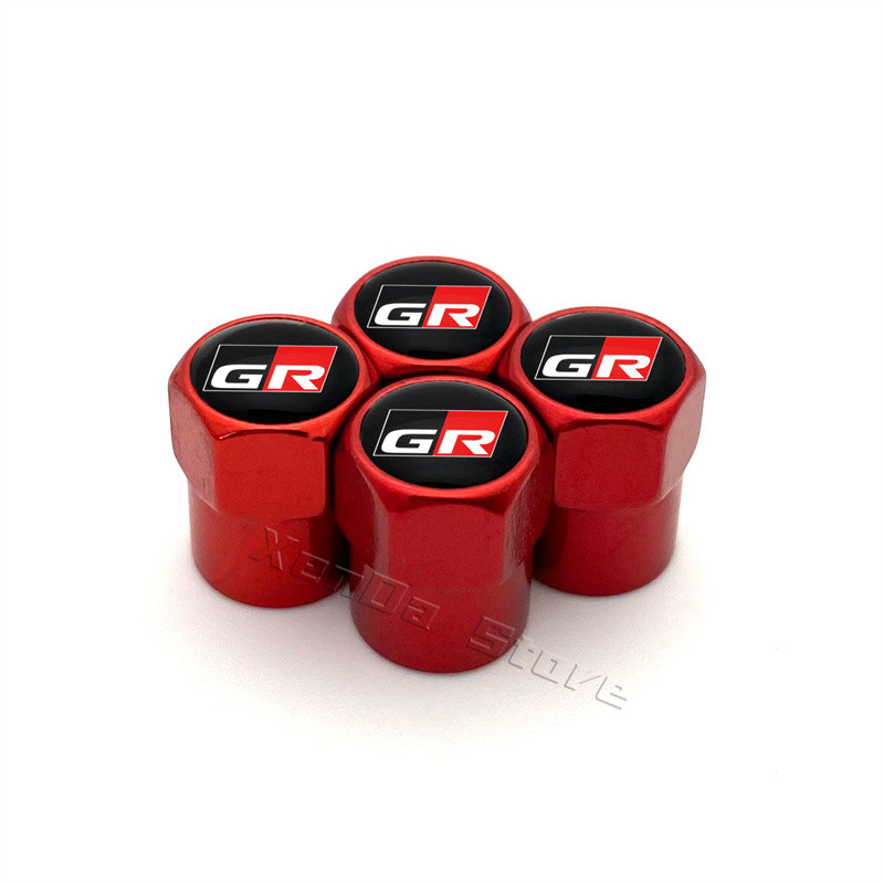 4 tk auto ratta rehvi klapi korgid õhuvars Toyota GR Sport Gazoo Racing Yaris 86 Corolla Hilux Supra C-HR rehvipistiku tarvikud