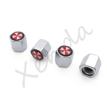 4Pcs Umbrella Corporation Anti Theft Car Wheel Tire Valve Caps Гуми за джанти Калъфи за стеблото Въздушен прах за мотоциклети Аксесоари за камиони