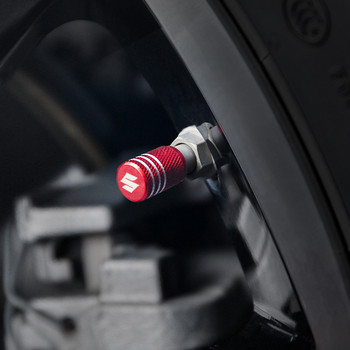 Алуминиева сплав Капачки за клапани на гуми за автомобилни джанти Калъфи за стеблото на джантата Въздушен прах Водоустойчив за Suzuki Jimny Grand Vitara Sx4 Swift Alto