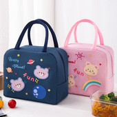 Torba za kutiju za ručak za učenike, umetak za džepnu rashladnu torbu, mačka, zec, termo torba, kutija za ručak, paket za led, torba za piknik, hranu, torba za ručak