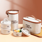Kutija za ručak Prijenosna izolirana posuda za hranu za ručak Odrasla djeca Studenti Bento kutija Sigurna za mikrovalnu pećnicu Kutija za piknik sa svježinom