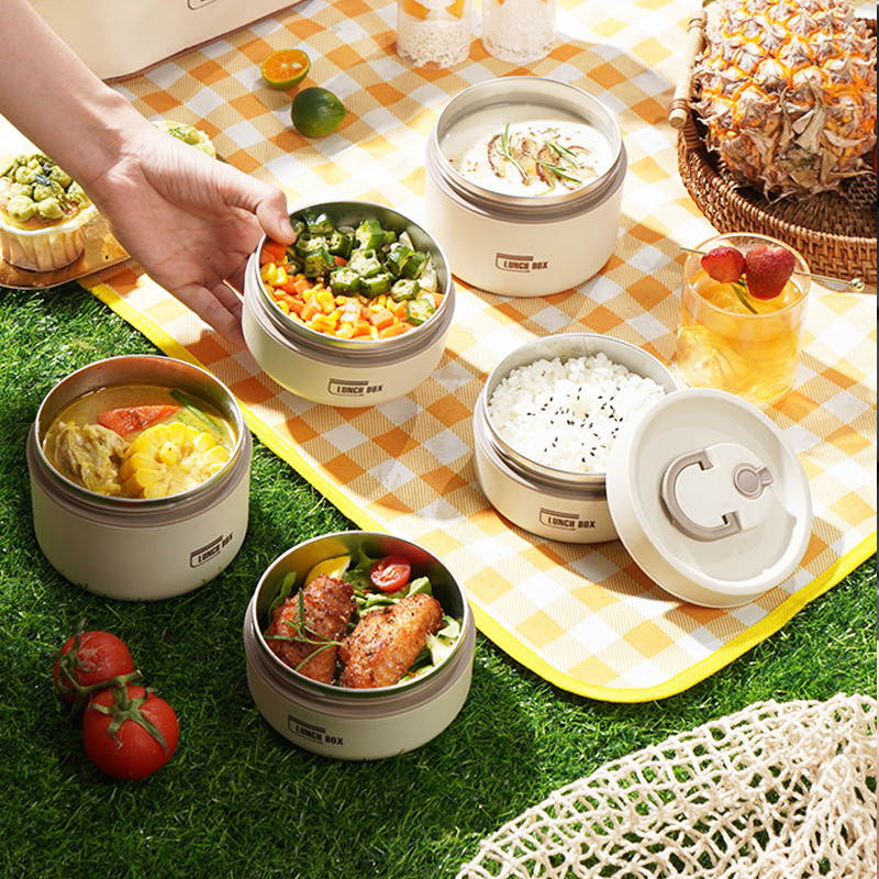 Kutija za ručak Prijenosna izolirana posuda za hranu za ručak Odrasla djeca Studenti Bento kutija Sigurna za mikrovalnu pećnicu Kutija za piknik sa svježinom