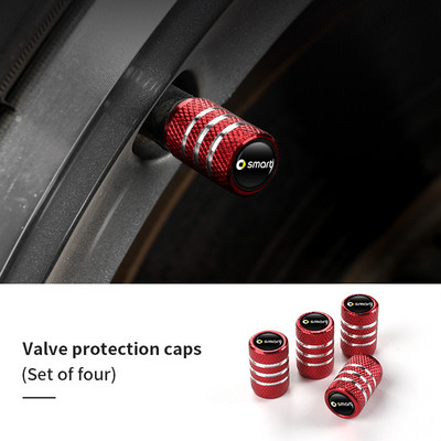 Capace de tijă de supapă de ciclu de mașină cu șurub Capace pentru anvelope pentru roți automate pentru Smart Fortwo Forfour 453 451 450 Crossblade City Cabrio City-Coupe