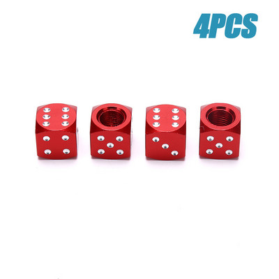 4 tk täringukujuline auto veoauto rattarehv õhuklapi varre kate Jalgratta klapi tarvikud