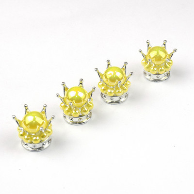 4 tk Crown Bling Diamond autorehvi õhuklapi varrekorgid Auto ratta varre õhuklapi tolmukatted veoauto mootorratta tolmukindlad korgid