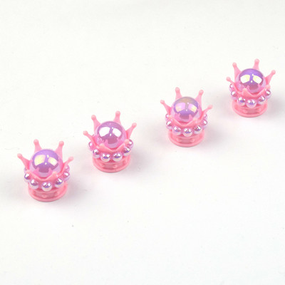 4 tk Crown Bling Diamond autorehvi õhuklapi varrekorgid Auto ratta varre õhuklapi tolmukatted veoauto mootorratta tolmukindlad korgid