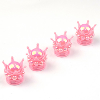 4 tk Crown Bling Diamond autorehvi õhuklapi varrekorgid Auto ratta varre õhuklapi tolmukatted veoauto mootorratta tolmukindlad korgid