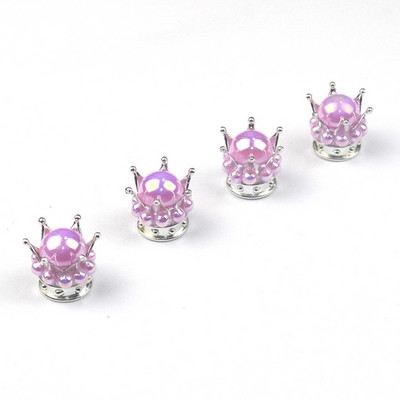 4 tk Crown Bling Diamond autorehvi õhuklapi varrekorgid Auto ratta varre õhuklapi tolmukatted veoauto mootorratta tolmukindlad korgid