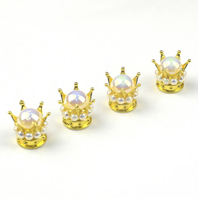 4 tk Crown Bling Diamond autorehvi õhuklapi varrekorgid Auto ratta varre õhuklapi tolmukatted veoauto mootorratta tolmukindlad korgid