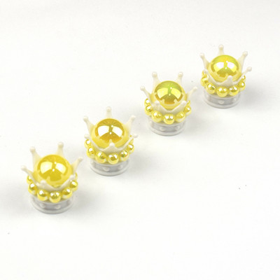 4 tk Crown Bling Diamond autorehvi õhuklapi varrekorgid Auto ratta varre õhuklapi tolmukatted veoauto mootorratta tolmukindlad korgid