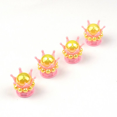 4 tk Crown Bling Diamond autorehvi õhuklapi varrekorgid Auto ratta varre õhuklapi tolmukatted veoauto mootorratta tolmukindlad korgid