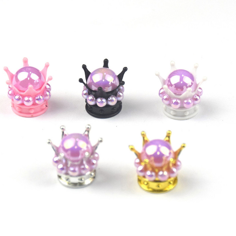 4 tk Crown Bling Diamond autorehvi õhuklapi varrekorgid Auto ratta varre õhuklapi tolmukatted veoauto mootorratta tolmukindlad korgid