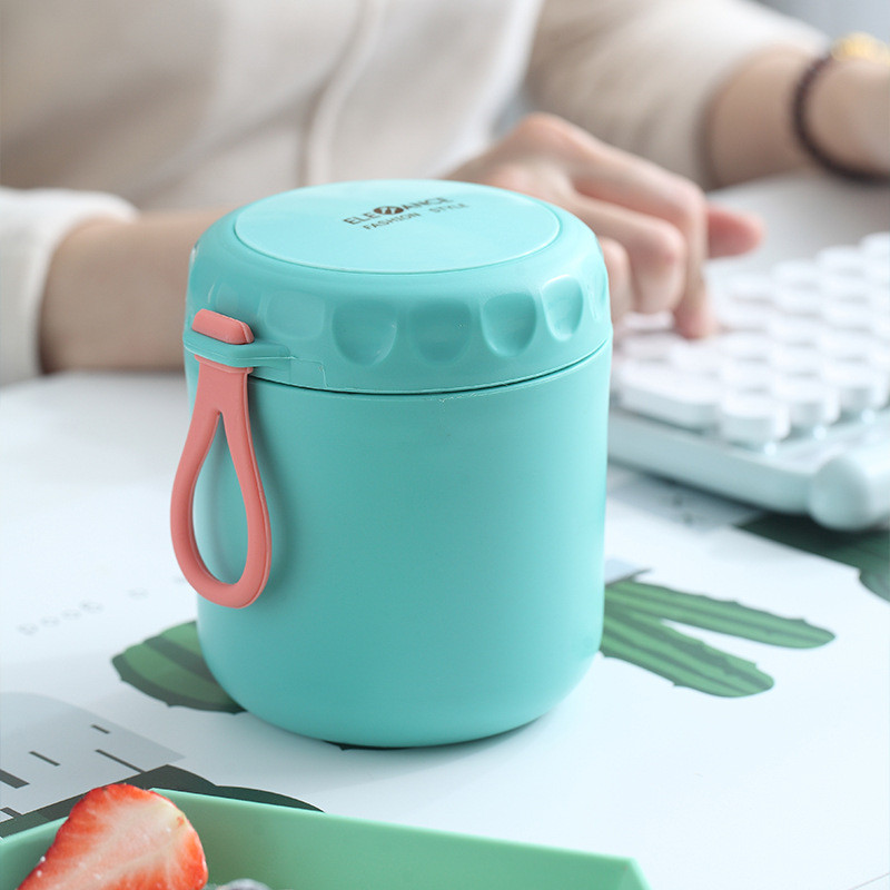 430 ml Toidu termopurgi isoleeritud supitass Termosega konteinerid roostevabast terasest lõunasöögikarbi termohoidja soojana koolilastele lastele