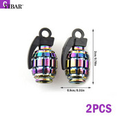 Rainbow Bike Presta kapica ventila MTB obruč kotača Kapice zračnih ventila vretena gume Biciklističke aluminijske kapice tlačnih ventila Poklopac za prašinu 2 kom