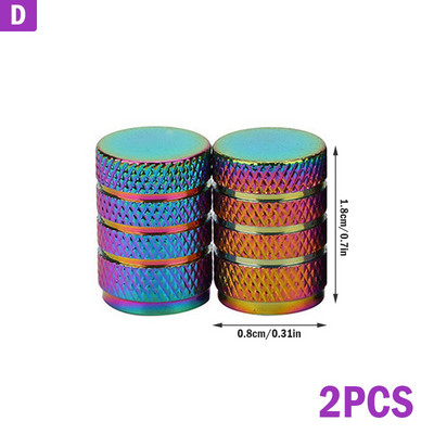 Rainbow Bike Presta kapica ventila MTB obruč kotača Kapice zračnih ventila vretena gume Biciklističke aluminijske kapice tlačnih ventila Poklopac za prašinu 2 kom