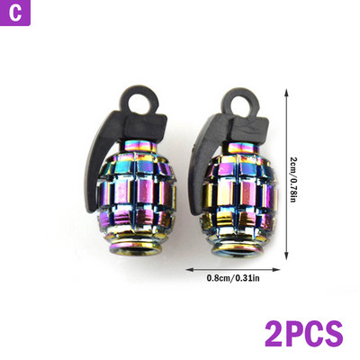 Rainbow Bike Presta kapica ventila MTB obruč kotača Kapice zračnih ventila vretena gume Biciklističke aluminijske kapice tlačnih ventila Poklopac za prašinu 2 kom