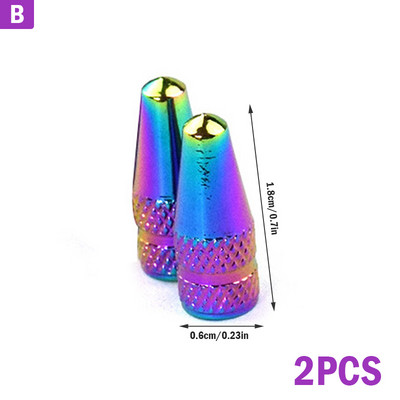 Rainbow Bike Presta kapica ventila MTB obruč kotača Kapice zračnih ventila vretena gume Biciklističke aluminijske kapice tlačnih ventila Poklopac za prašinu 2 kom
