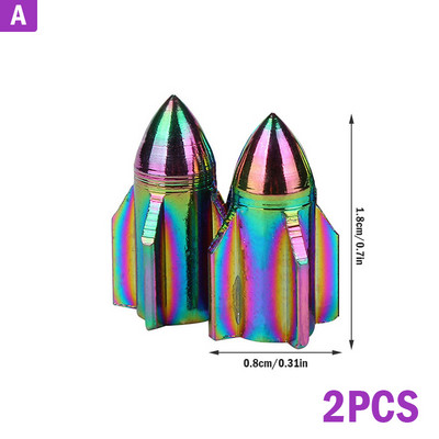 Rainbow Bike Presta kapica ventila MTB obruč kotača Kapice zračnih ventila vretena gume Biciklističke aluminijske kapice tlačnih ventila Poklopac za prašinu 2 kom