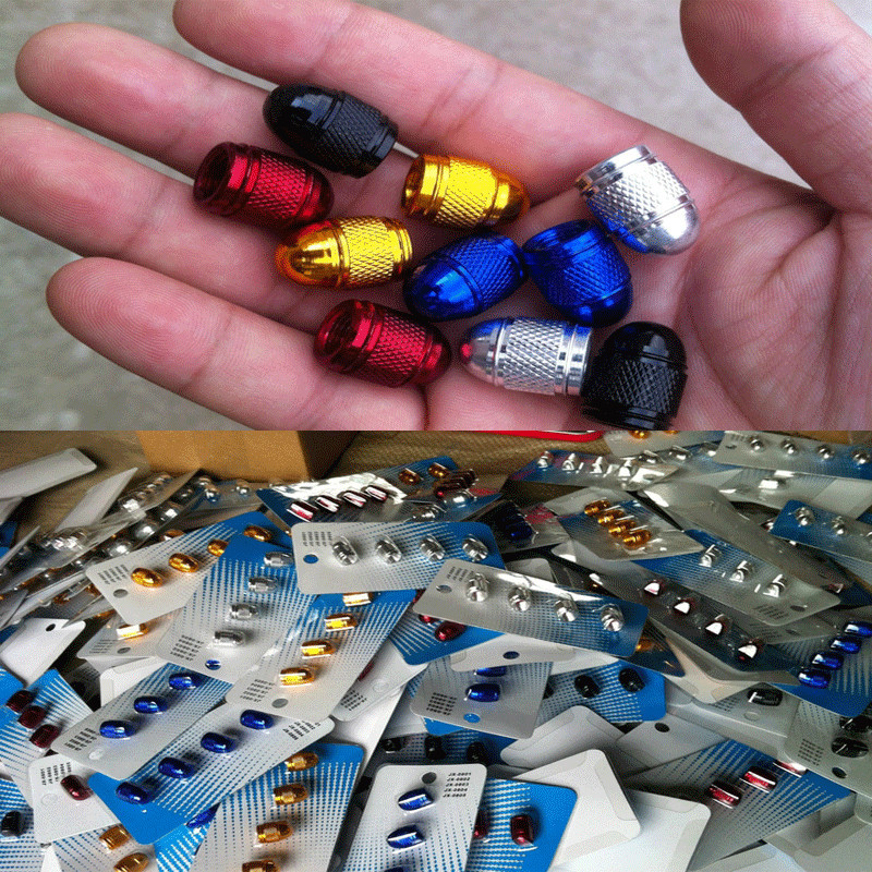 Bostar 4 kom/set aluminijske kapice ventila za automobilske gume Dizajn automobila Zračna navlaka za stabljike guma za automobilske motocikle Dodatna oprema za automobile #63596