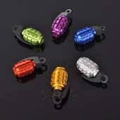 4vnt./komplektas Juokingi automobilių ratų padangų vožtuvų dangteliai padangos oro gaubtelio koto apsauga nuo dulkių BMW Mercedes VW Audi Ford granatų stiliaus priedai