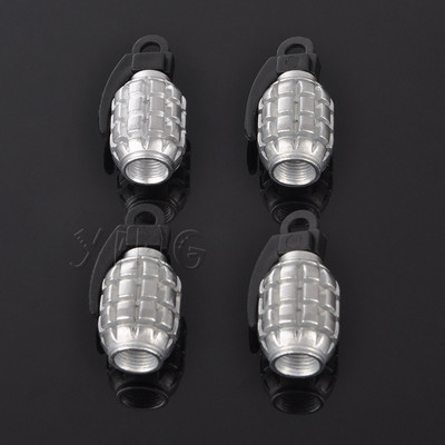 4vnt./komplektas Juokingi automobilių ratų padangų vožtuvų dangteliai padangos oro gaubtelio koto apsauga nuo dulkių BMW Mercedes VW Audi Ford granatų stiliaus priedai