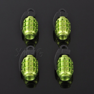 4vnt./komplektas Juokingi automobilių ratų padangų vožtuvų dangteliai padangos oro gaubtelio koto apsauga nuo dulkių BMW Mercedes VW Audi Ford granatų stiliaus priedai