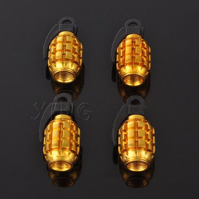 4vnt./komplektas Juokingi automobilių ratų padangų vožtuvų dangteliai padangos oro gaubtelio koto apsauga nuo dulkių BMW Mercedes VW Audi Ford granatų stiliaus priedai