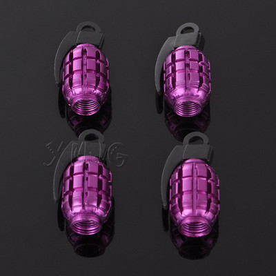 4vnt./komplektas Juokingi automobilių ratų padangų vožtuvų dangteliai padangos oro gaubtelio koto apsauga nuo dulkių BMW Mercedes VW Audi Ford granatų stiliaus priedai